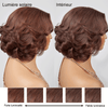 13x4 Glueless Wear Go Couche Couleur Brun Chocolat Bob Perruque Sans Colle Ondulé