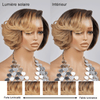 13x4 Glueless Couleur Blonde Ombre Couche Bob Perruque Sans Colle Ondulé