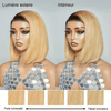 Couleurs Tendances 7x4 Guleless Couleur Blond Ombre Couche Bob Perruque Cheveux Humains Lisse