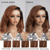 Glueless Couche 5x5 Ombre Marron Perruque Sans Colle Coupe Longueur D'épaule Ondulé Bob