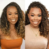 2 𝑭𝑶𝑹 €115🔥 Deux Styles À La Fois Perruque Tressée Bohème En Dentelle Intégrale Synthétique 300% Densité