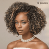 2 𝑭𝑶𝑹 €109🔥Perruque #4-27 Highlight Pixie+Blonde Highlight Lisse/Highlight Kinky Curly/Mèches Blondes Ondulé /Blond Ombré Bouclé/ Dégradé 99J Lisse