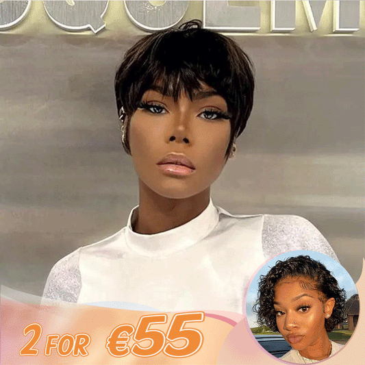 Curly Short 13x1 Lace Wig 100% Human Hair