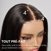 7x5 5X5 Glueless Bob Wig Glueless Wear Go Human Hair Straight