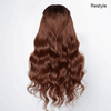 13x4 Glueless Couleur Marron Chocolaté Noir Mélangé Perruque Sans Colle Body Wave Deux Styles