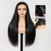 🔥4 In 1 Half Wig Adapté Aux Débutants Lisse Demi-Perruque À Cordon Serrage Flexi-Fit 250% Densité