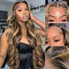 13x4 4x4 Perruque Couleur Mélangé #4/27 Body Wave - SHINE HAIR