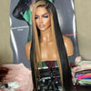 13x4 dentelle frontale humains raides Perruque couleur mixte highlight brown cheveux - SHINE HAIR