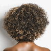 13x6 T Partie Dentelle Classique Blond Miel Highlight Bob Kinky Curly - SHINE HAIR