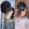 Coiffure De Luxe Glueless Tout Pré-Fait Prêt À Porter Perruques De Mariée Chignons Personnalisés