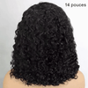 Séparation Libre Pré-épilé Grande Dentelle Rom Bouclé 13x4 Dentelle Bob Perruque 250% Densité