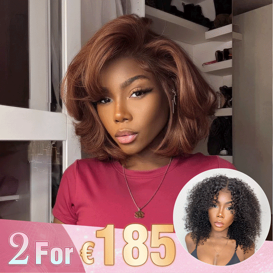 2 𝑭𝑶𝑹 €185.88🔥10"Glueless Marron+10"Glueless Noir/10"Glueless Marron Highlight/10"Glueless Highlight/12"Glueless Noir/10"Glueless Blonde Highlight