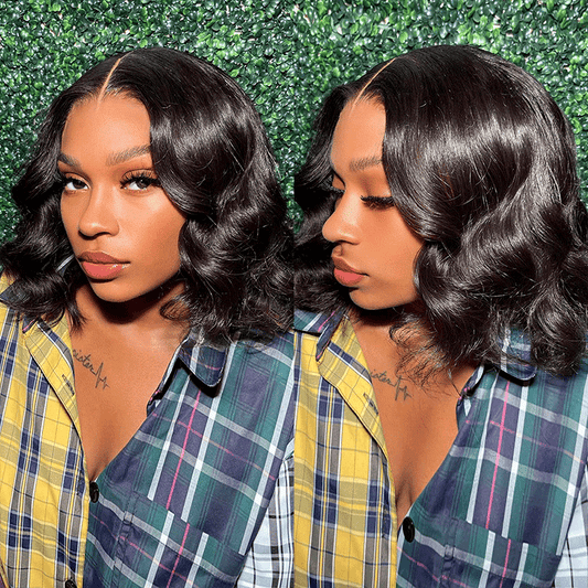 Flash Sale 5x5 T Partie Dentelle Perruque Cheveux Humains Body Wave Bob (Aucun cadeau gratuit n'est offert)