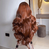 Glueless Luxueux Texture Parfaite Couleur Brun Cuivré 13x4 Perruque Sans Colle Body Wave