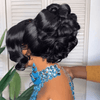 Coiffure De Luxe Glueless Tout Pré-Fait Prêt À Porter Perruques De Mariée Chignons Personnalisés