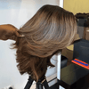 𝓑𝓾𝔂 𝟏 𝓖𝓮𝓽 𝟏𝟏💗Perruque Glueless 13x4 Couche Brun Foncé Avec Reflets Blonds+Glueless 9x6 Highlight Bob Lisse