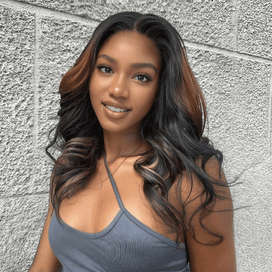 Glueless Perruque Sans Effort Esprit Décontracté Couleur Highlight 9x6 Perruque Sans Colle 250% Densité