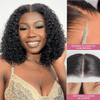SHINE Design Ligne Cheveux Pré-épilée 2×6 Dentelle Minimaliste Kinky Curly Bob 250% Densité