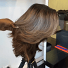 𝑩𝒖𝒚 1 𝑮𝒆𝒕 1 𝑭𝒓𝒆𝒆💥 7x4 Glueless Couche Couleur Brun Foncé Avec Reflets Blonds Perruque Sans Colle