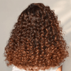 Effet Ultra-Volumisant Glueless 9x6 Avant tout Ombre Brun Gingembre Couleur Perruque Sans Colle Deep Wave