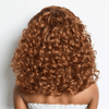 Effet Ultra-Volumisant 7x4 Glueless Elégant Ombre Gingembre Bob Perruque Sans Colle Water Wave