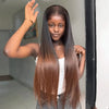 𝑩𝒖𝒚 1 𝑮𝒆𝒕 1 𝑭𝒓𝒆𝒆💥Soyeux Glueless Ombre Brun 5x5 Sans Colle Lisse 250% Densité