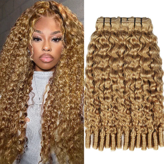 Deep Wave Bundle Human Hair Extensions