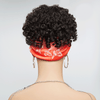 Glueless 3s Jeter & partir Bob Bandeau Avec Franges Perruque Sans Colle Bouclé