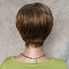 Une Beauté Sans Effort Glueless Couleur #4-27 Mèches Brunes Highlight Pixie Court Lisse Perruque Sans Colle