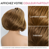 2 𝑭𝑶𝑹 €99🔥Doux Et Naturel Couche Highlight 13x2 Dentelle 300% Densité +2x6 Dentelle Bob Perruque