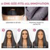Glueless Touffu Kinky Curly Brun chocolat Bob Bouclée 7x4 Perruque Sans Colle
