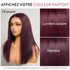 Soyeux Glueless Couleur Violet Foncé 5x5 Nœuds Blanchis Bob Perruque Sans Colle Lisse