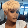 Glueless Couleur Blonde Pixie Perruque Court Naturel Perruque Sans Colle