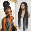 𝑩𝒖𝒚 1 𝑮𝒆𝒕 1 𝑭𝒓𝒆𝒆💥Perruque À Tresses En Boîte En Dentelle Intégrale Cheveux Synthétiques Qualité Supérieure 300% Densité