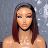 Glueless Dégradé De Couleur 99J Bob 5x5 Perruque Sans Colle Wear Go Lisse