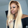 Perruque Couleur Ombre blonde Straight Cheveux Humains