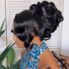 Coiffure De Luxe Glueless Tout Pré-Fait Prêt À Porter Perruques De Mariée Chignons Personnalisés
