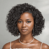 𝟑ᵉ 𝐩𝐞𝐫𝐫𝐮𝐪𝐮𝐞 𝐚̀ €𝟎,𝟏🔥Lisse Naturel 2x6 Dentelle Perruque 6"+Bouclée 13x4 Glueless Bob Perruque 8"