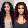 2 𝑭𝑶𝑹 €158🔥 36" Perruque Tressée Bohème En Dentelle Intégrale + Chic Bob Synthétique