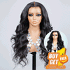 𝑩𝒖𝒚 1 𝑮𝒆𝒕 1 𝑭𝒓𝒆𝒆💥 9x6 Glueless Nœuds Blanchis Wear Go Body Wave Perruque Sans Colle