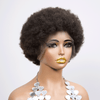 Dentelle Pleine Afro Curly Super Rebondissement Bob Perruque Humain Cheveux