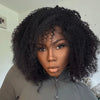 Go Natural Ease Doux Crépus Glueless Bob 4x4 Perruque Sans Colle Kinky Curly Cheveux Humains