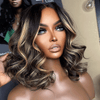 Glueless Couleur Blond Highlight 5x5 Capuchon Réglable Perruque Sans Colle Loose Wave