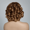 Boss Mature Ondulé Couleur Marron Ombre Bob 4x4 Dentelle Minimaliste Perruque Cheveux Humains