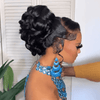 Coiffure De Luxe Glueless Tout Pré-Fait Prêt À Porter Perruques De Mariée Chignons Personnalisés