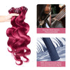 Extensions Cheveux Vierges 99J Tissage Brésilien Cheveux Body Wave