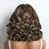 Glueless Couleur Blond Highlight 5x5 Capuchon Réglable Perruque Sans Colle Loose Wave