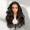 Naturel Glueless Pré-Tressé Sur Le Côté 13x4 Perruque Sans Colle Body Wave Cheveux Humains