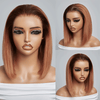 Séparation Libre Glueless 13×4 Bob Ombre Gingembre Lisse Perruque Sans Colle