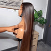 𝑩𝒖𝒚 1 𝑮𝒆𝒕 1 𝑭𝒓𝒆𝒆💥 Séparation Libre Glueless Ombre Brun 13x4 Perruque Sans Colle 250% Densité